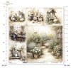 Myszki, sielanka, akwarela, retro, las, natura*Mice, idyll, watercolour, retro, forest, nature*Mäuse, Idylle, Aquarell, Retro, Wald, Natur*Ratones, idilio, acuarela, retro, bosque, naturaleza